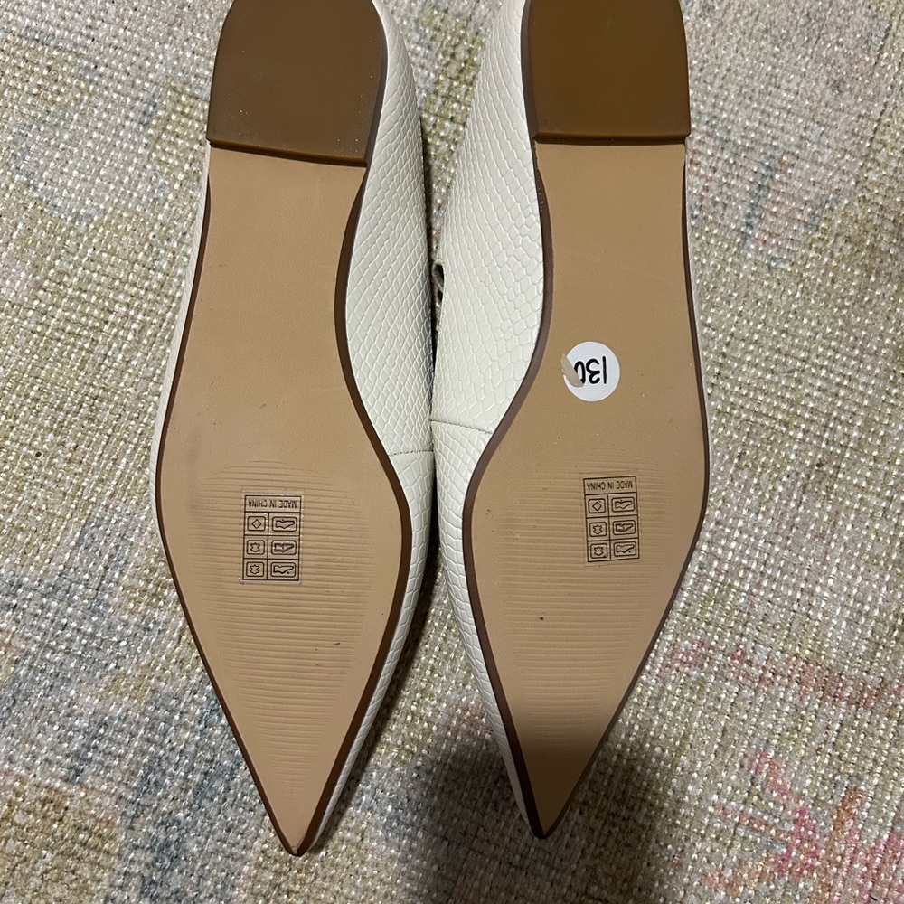 Women’s Cream Mules - Picture 3 of 3